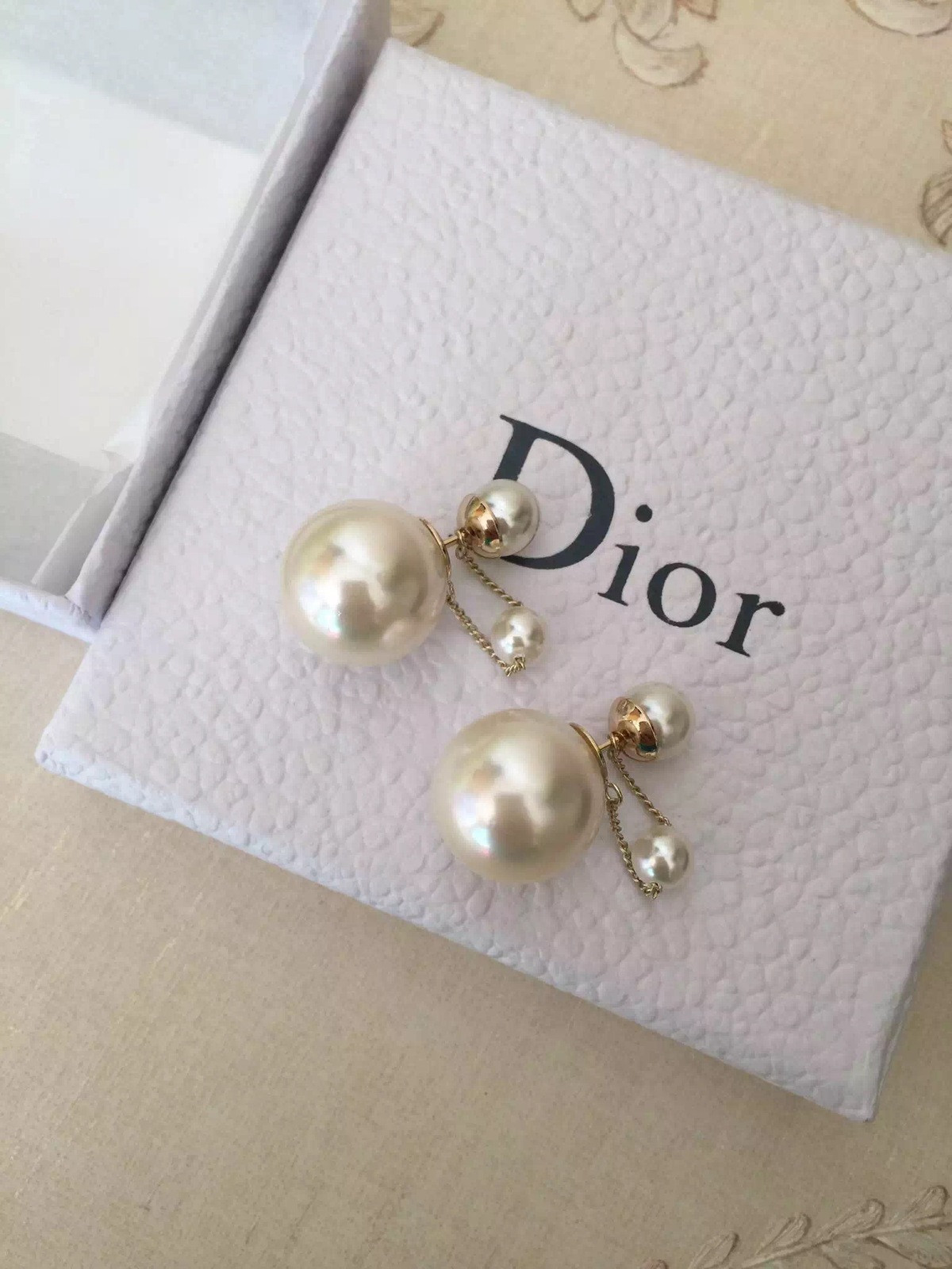 Christian Dior Tribal Earrings
 Authentic Christian Dior 2016 Mise En Dior Chain Dangle