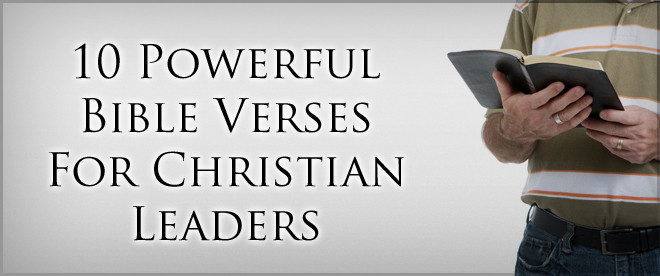 Christian Leadership Quotes
 Bible Quotes About Leadership QuotesGram