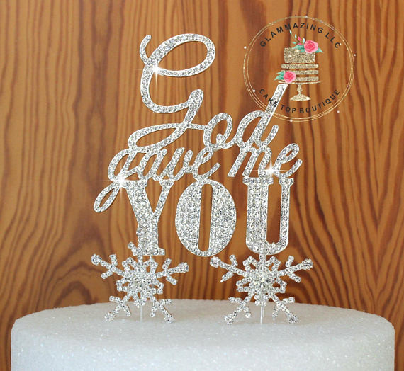 Christian Wedding Cake Toppers
 Religious Wedding cake topper God Gave Me You size