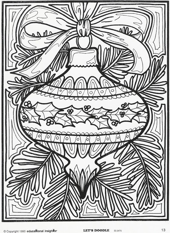 Christmas Adult Coloring Pages
 21 Christmas Printable Coloring Pages