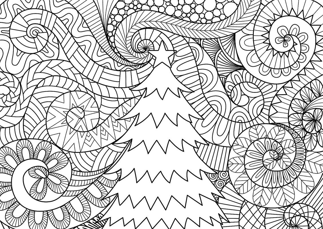 Christmas Adult Coloring Pages
 Christmas Coloring Pages 16 Printable Coloring Pages for