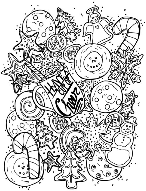 Christmas Adult Coloring Pages
 22 Christmas Coloring Books to Set the Holiday Mood
