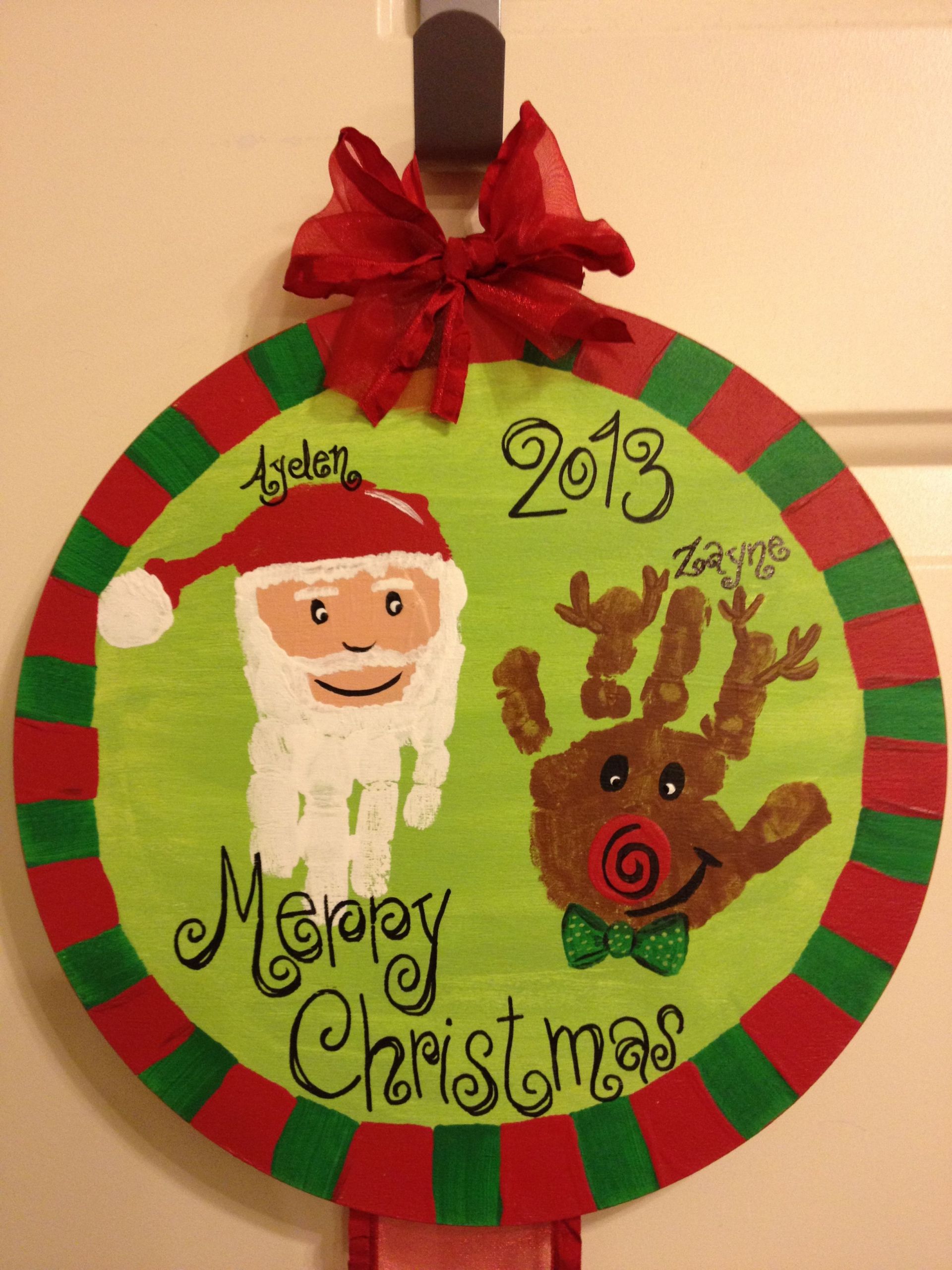 Christmas Art Ideas For Preschoolers
 Christmas hand print craft