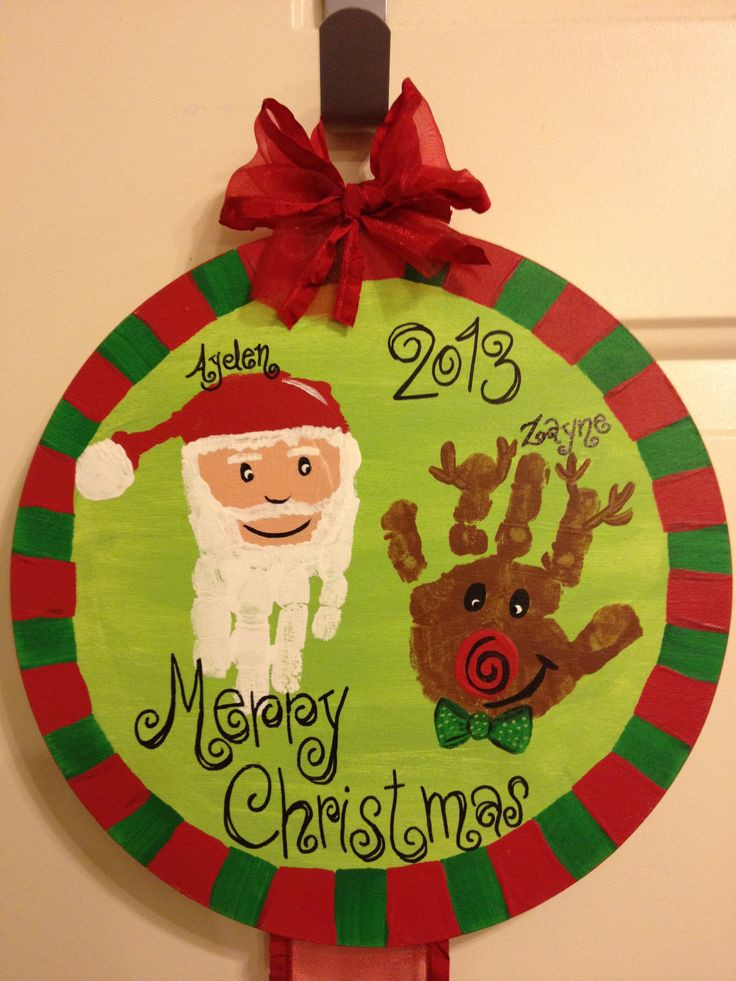 Christmas Arts And Craft Ideas For Toddlers
 Christmas hand print craft Christmas