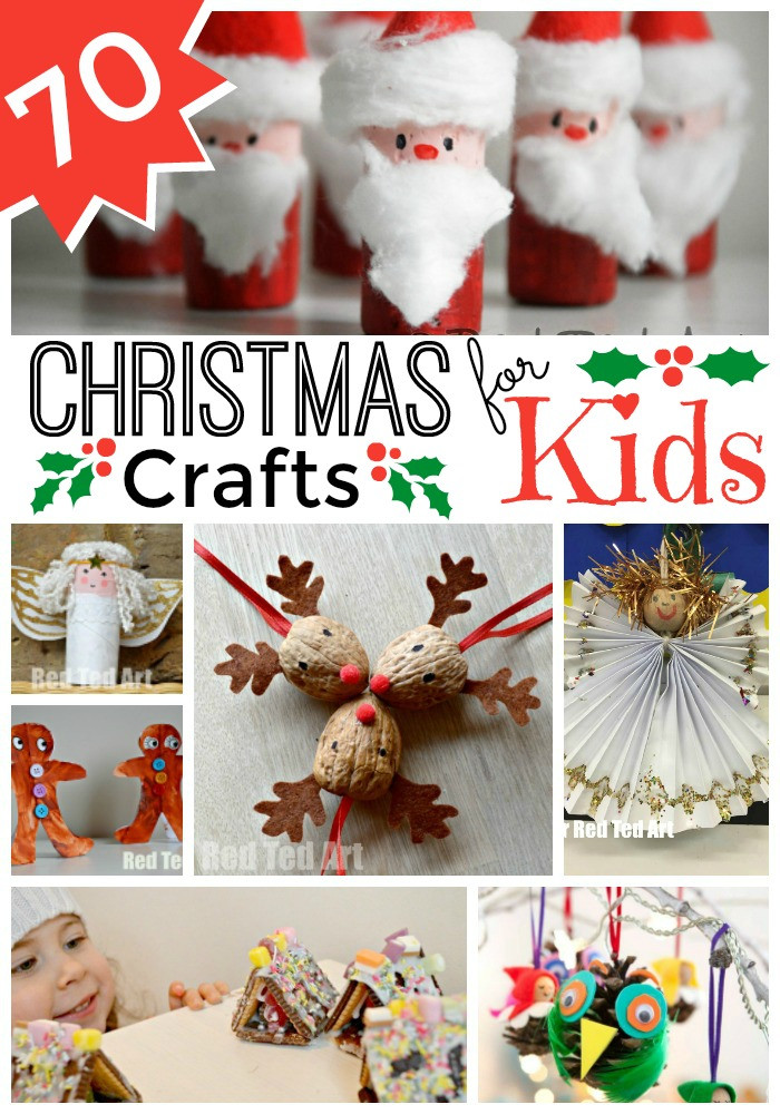 Christmas Artwork Ideas For Toddlers
 Easy Christmas Crafts for Kids Red Ted Art s Blog