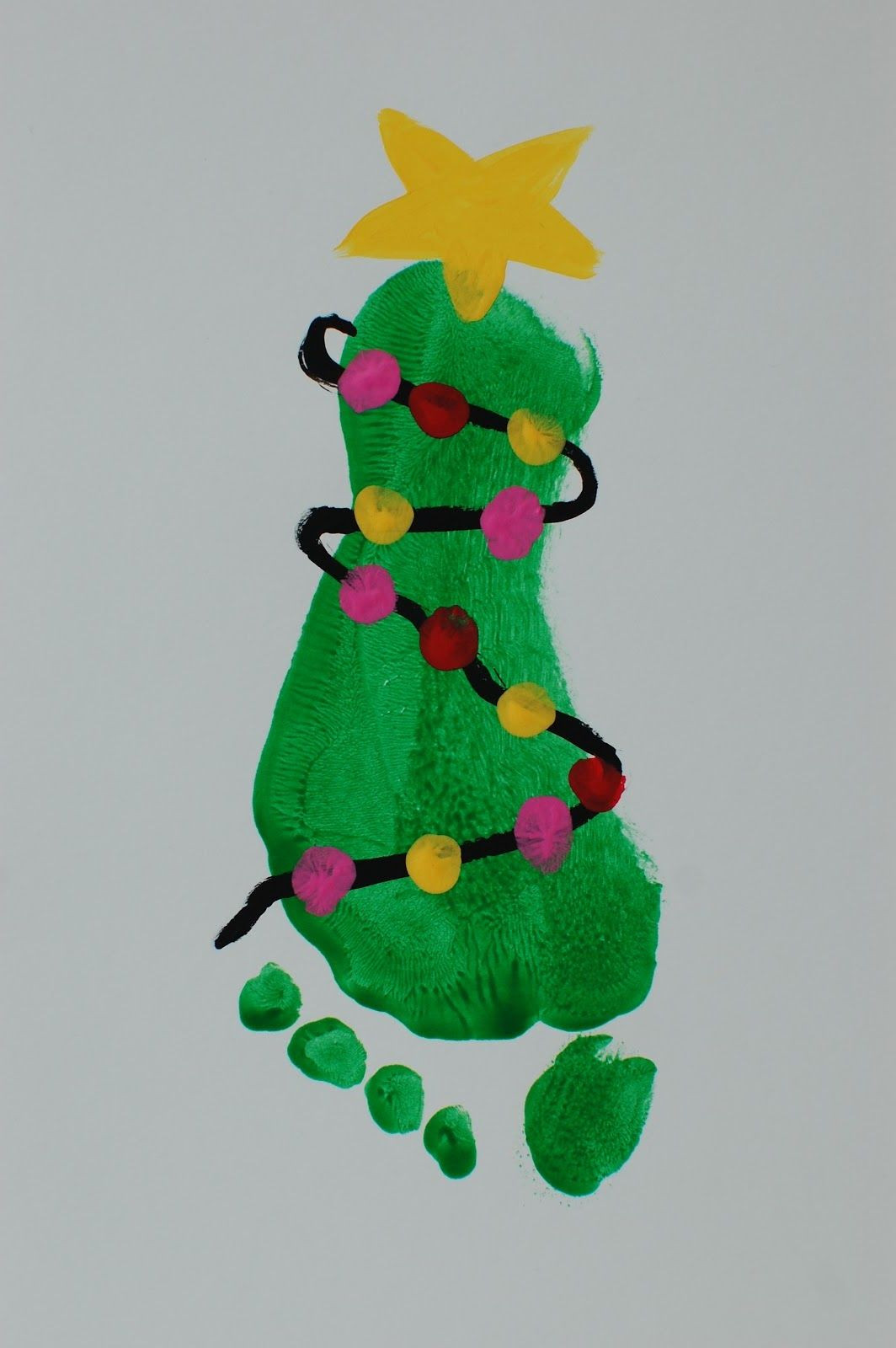 Christmas Artwork Ideas For Toddlers
 mistletoe toddler feet
