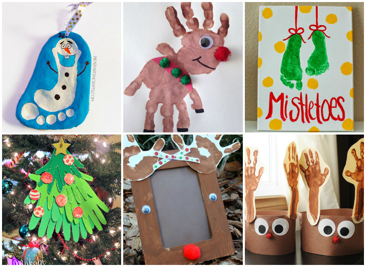 Christmas Artwork Ideas For Toddlers
 21 Handprint and Footprint Christmas Crafts I Heart Arts