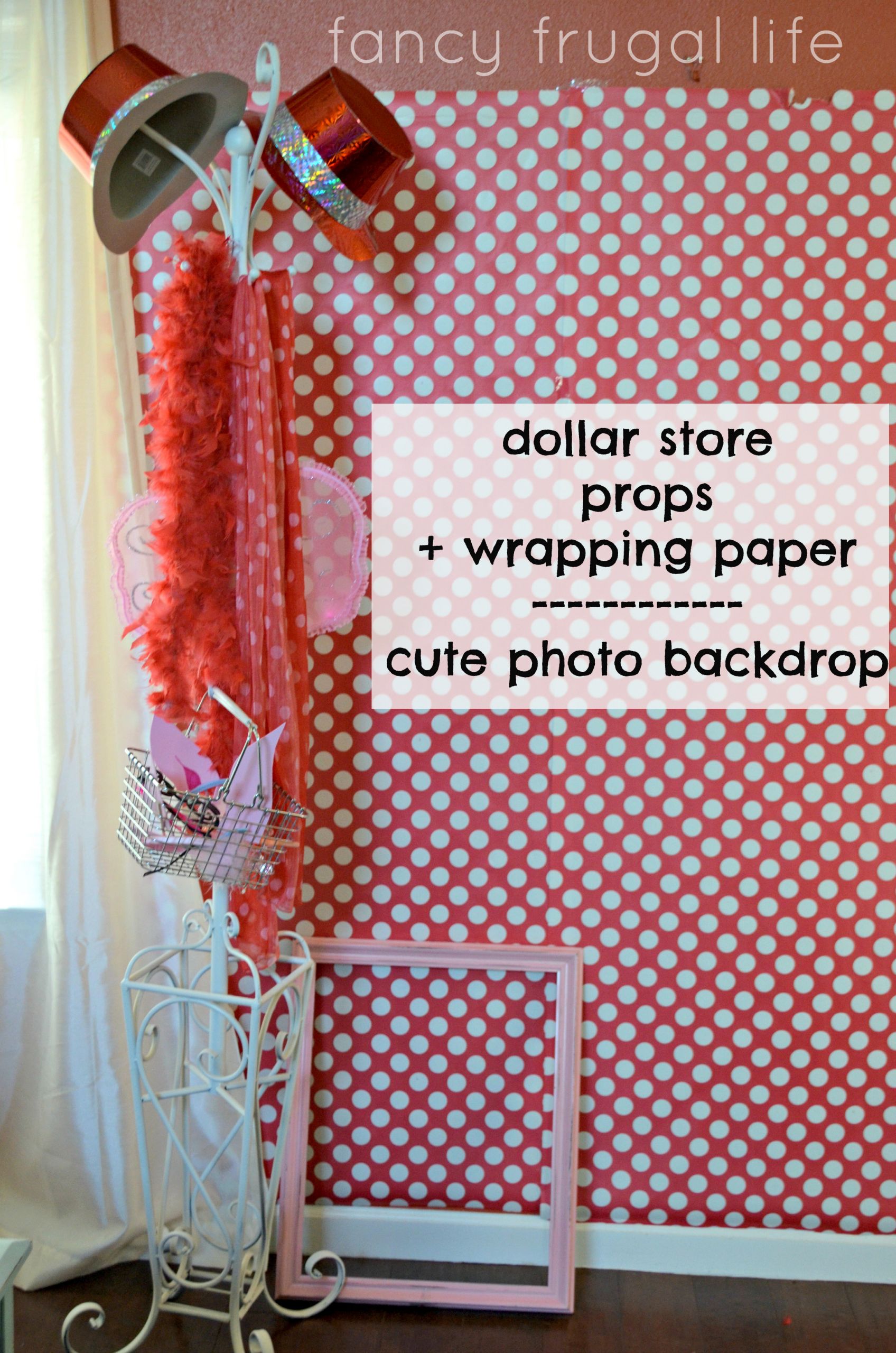 Christmas Backdrops DIY
 6 Fancy Frugal Party Planning Tips & the Olivia the Pig
