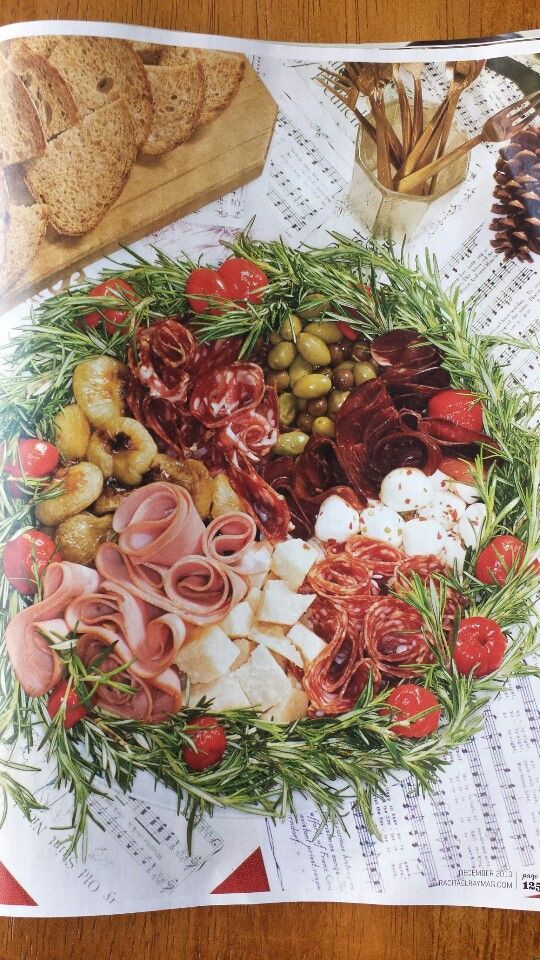Christmas Brunch Appetizers
 Antipasto Wreathed with Rosemary