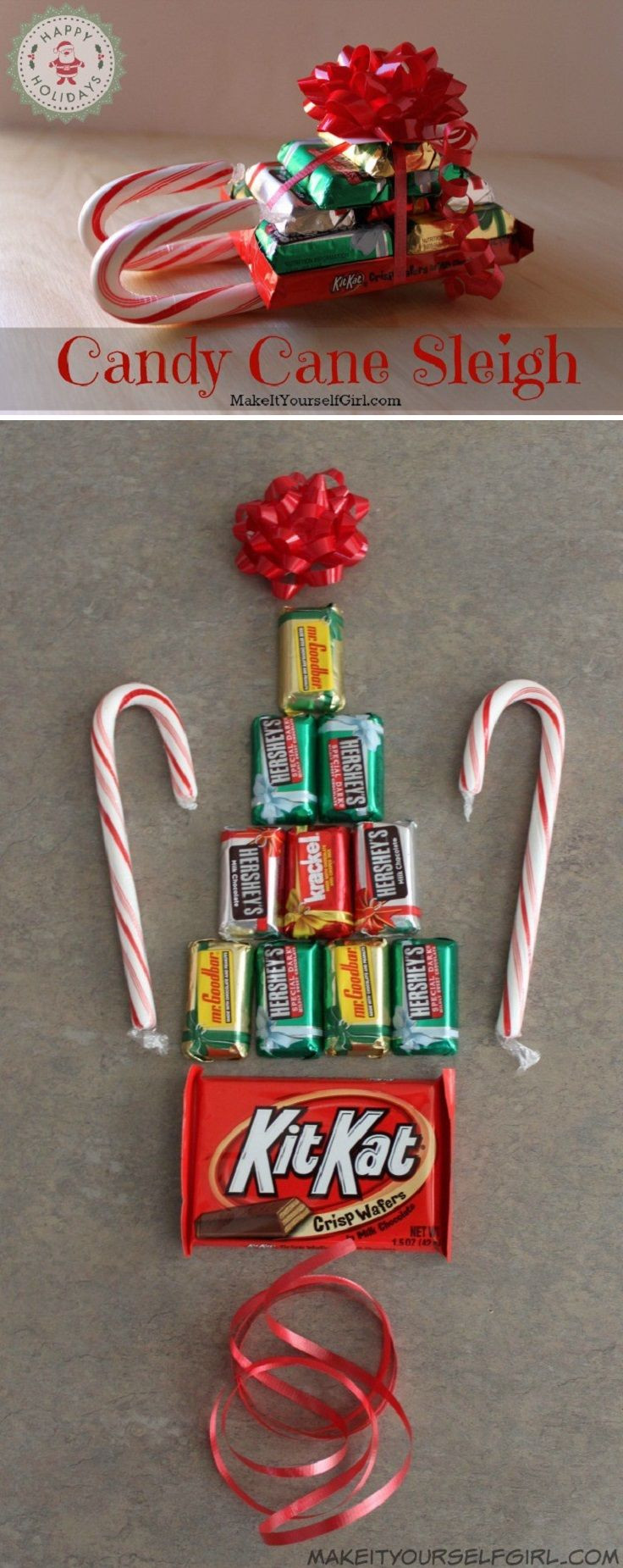 Christmas Candy Craft Ideas
 Simple DIY Candy Cane Sleigh 12 Wondrous DIY Candy Cane