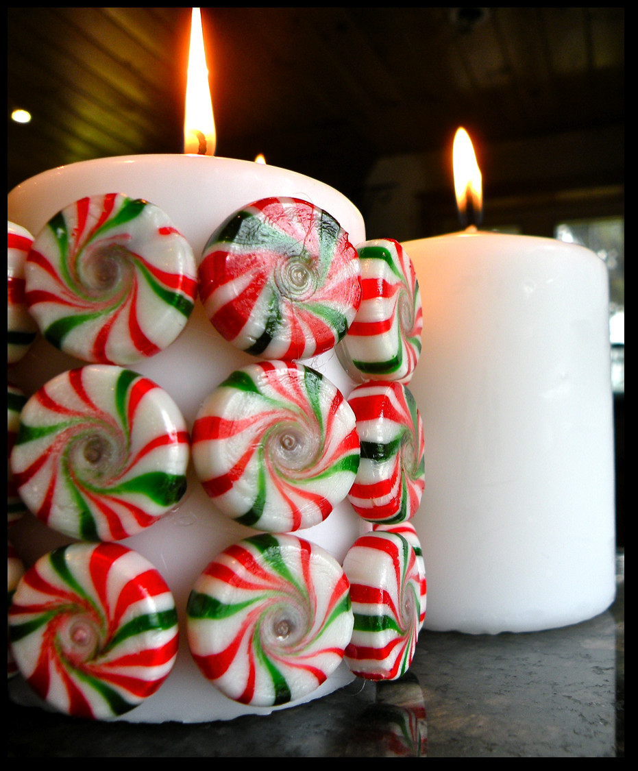 Christmas Candy Craft Ideas
 Killer Crafts DIY Holiday Peppermint Candy Candle