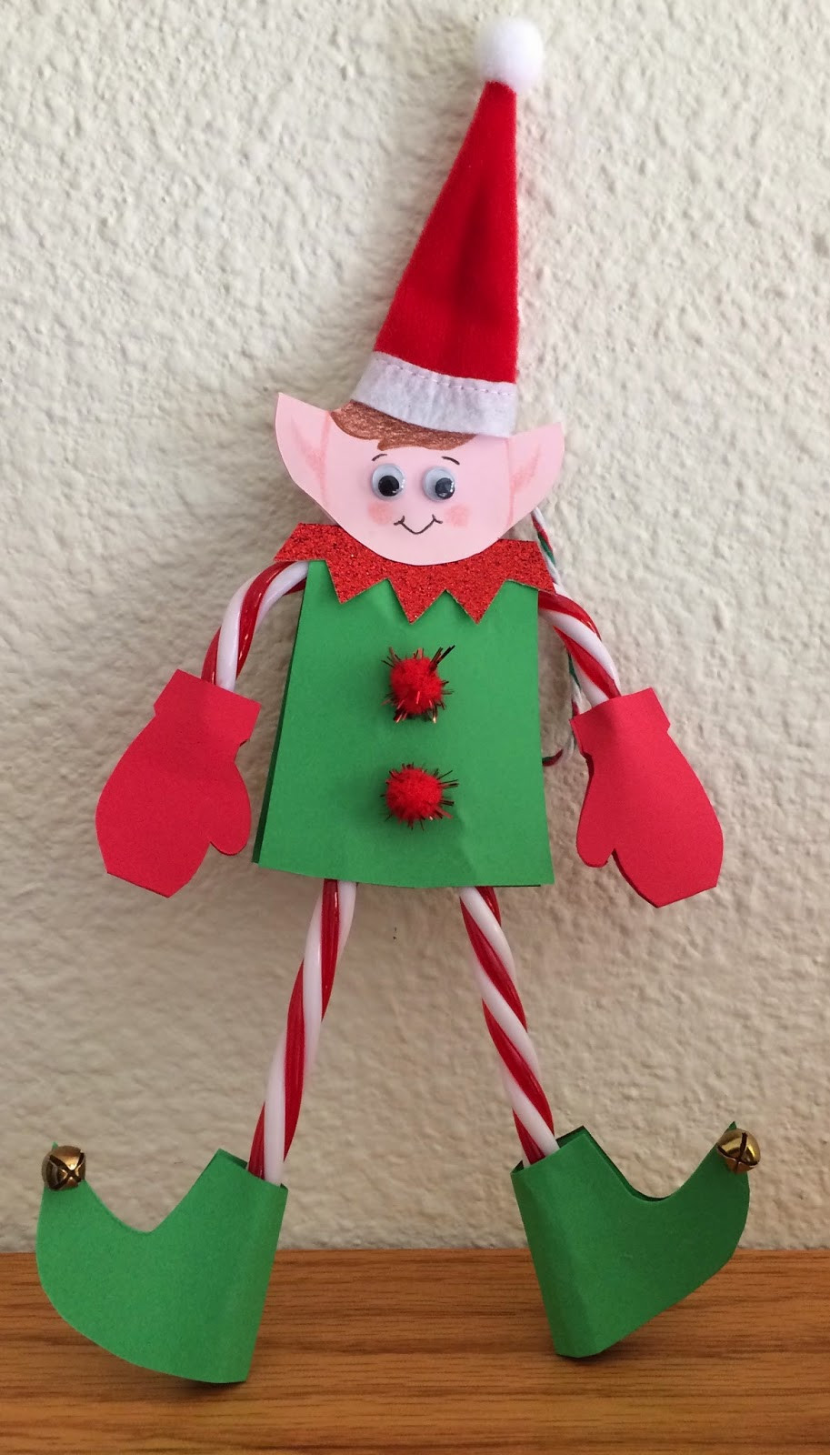 Christmas Candy Crafts
 Kathy s Art Project Ideas Candy Cane Elf Christmas