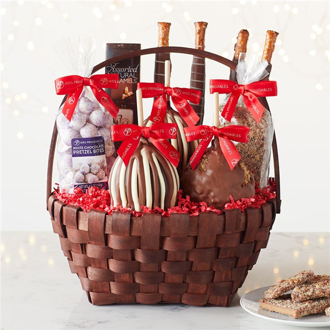 Christmas Caramel Apples
 Classic Deluxe Holiday Caramel Apple Gift Basket