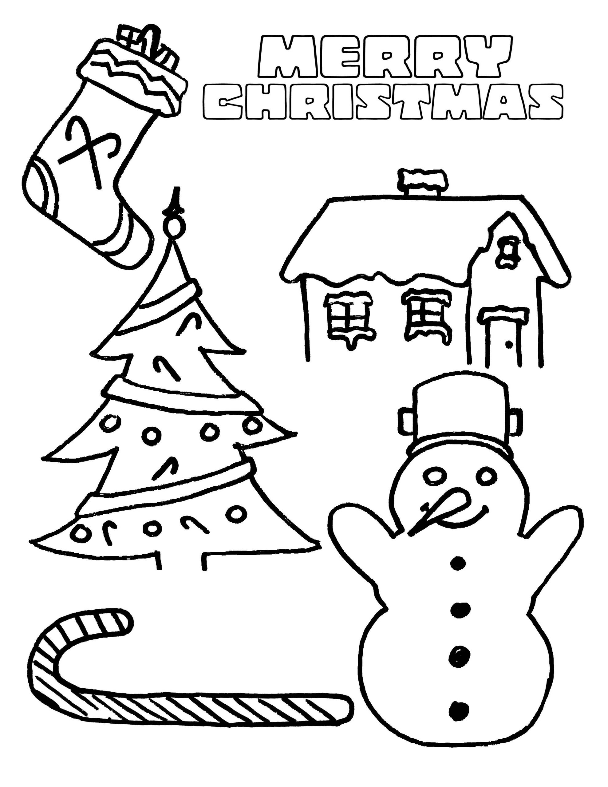 Christmas Coloring Pages For Kids
 Party Simplicity free Christmas coloring page for kids