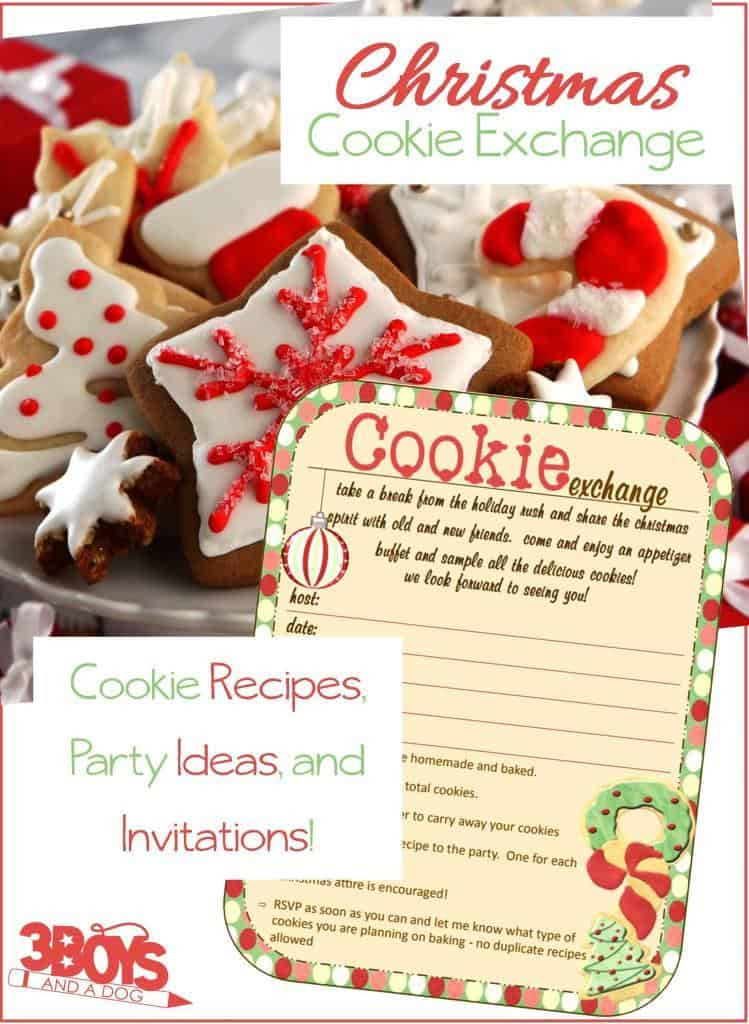 Christmas Cookie Exchange Party Ideas
 Christmas Cookie Exchange Ideas – 3 Boys and a Dog