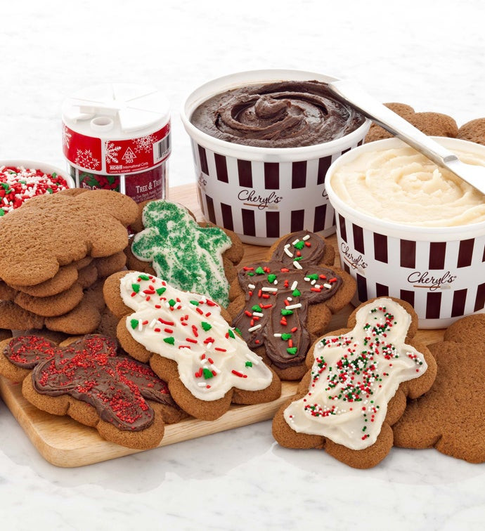 Christmas Cookies Decorating Kit
 Holiday Gingerbread Cookie Decorating Kit