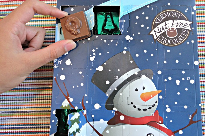 Christmas Countdown Calendar With Candy
 4 Advent calendars with allergen free chocolate for a safe
