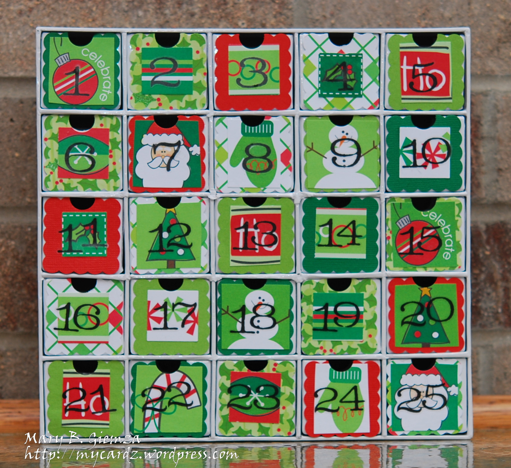 Christmas Countdown Calendar With Candy
 Time for a Christmas Countdown – My Cardz My Passion
