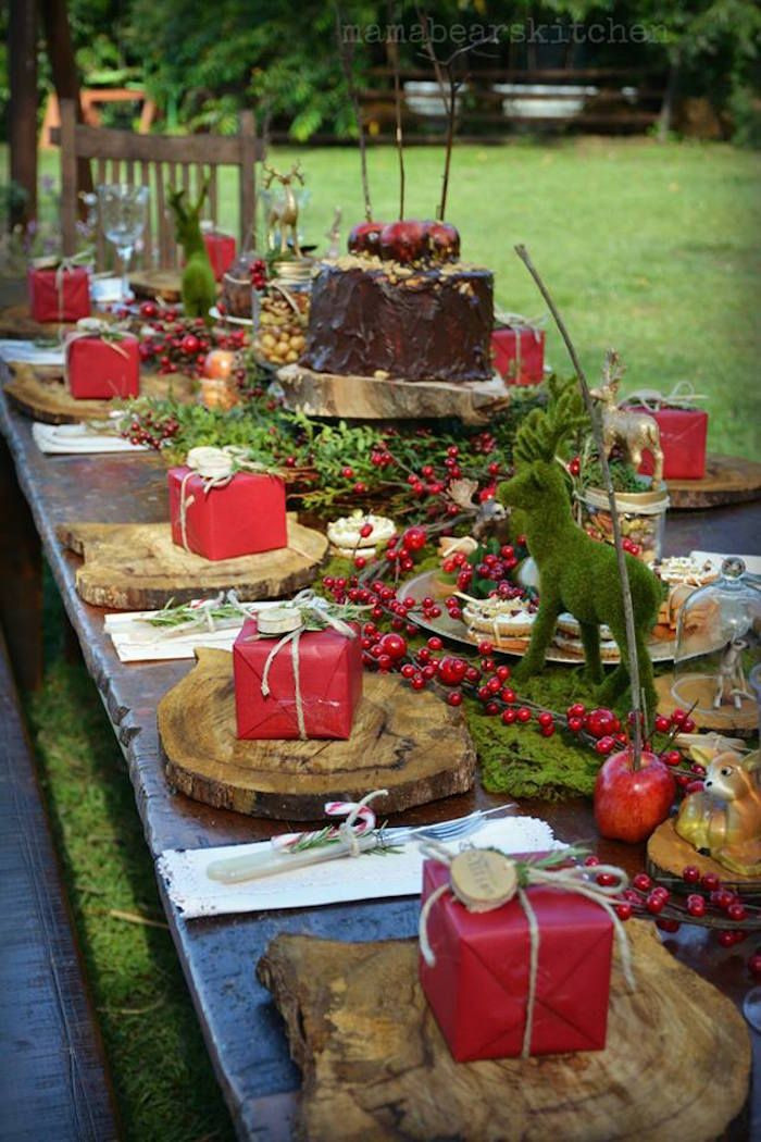 Christmas Dinner Party Theme Ideas
 Rustic Vintage Woodland Party Christmas Birthday