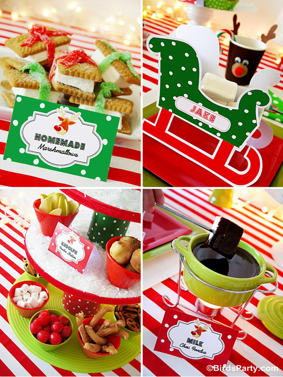 Christmas Fondue Party Ideas
 Rudolph Fondue Party for HGTV with Free Printables Party