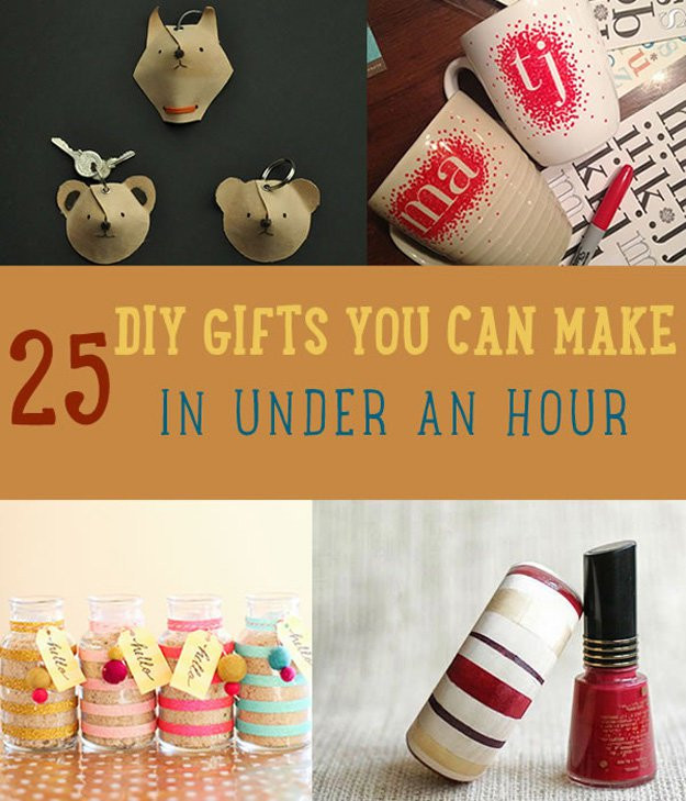 Christmas Gift DIY
 25 DIY Gifts You Can Make in Under an Hour DIY Ready