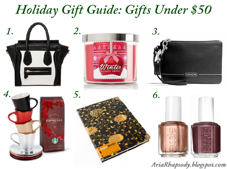 Christmas Gift Ideas For Couples Under 50
 AriaRhapsody Holiday Gift Guide Gifts Under $50