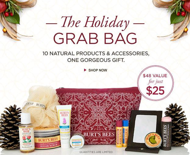 Christmas Grab Bag Gift Ideas
 Burts Bees Holiday Grab Bag $25 $48 Value With FREE