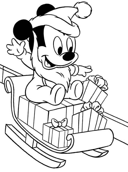 Christmas Kids Coloring Page
 Free Disney Christmas Printable Coloring Pages for Kids