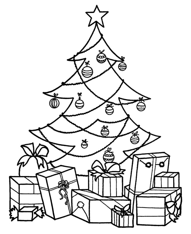 Christmas Kids Coloring Page
 Free Printable Christmas Tree Coloring Pages For Kids