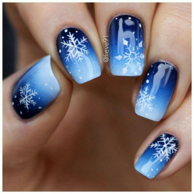 Christmas Nail Designs For Short Nails
 Christmas Snowflakes