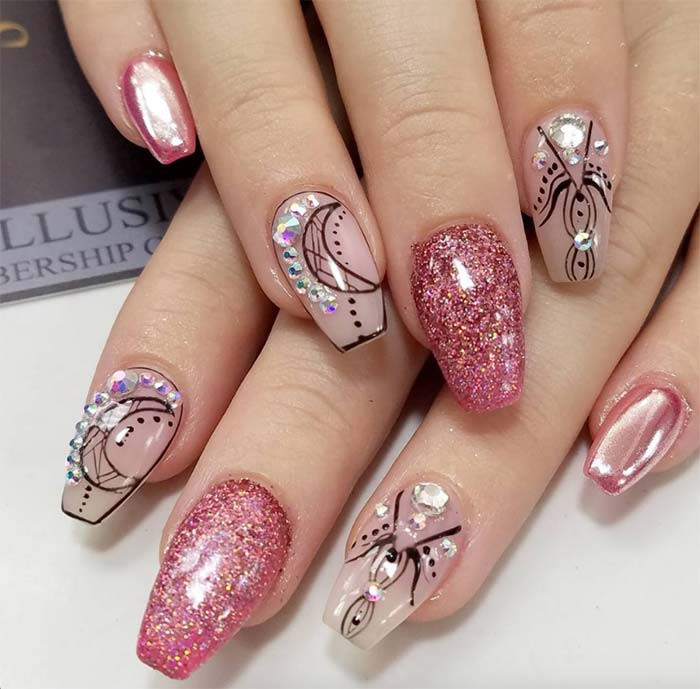 Christmas Nail Ideas
 53 Sparkling Holiday Nail Art Designs To Try This