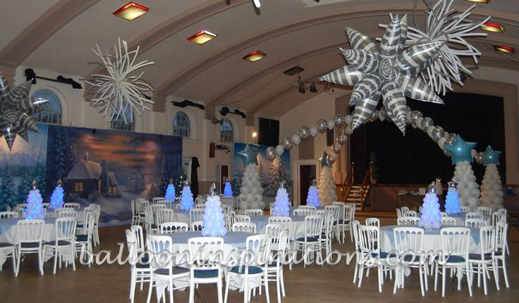 Christmas Party Themes Ideas For Work
 Balloon Christmas party decorations winter wonderland