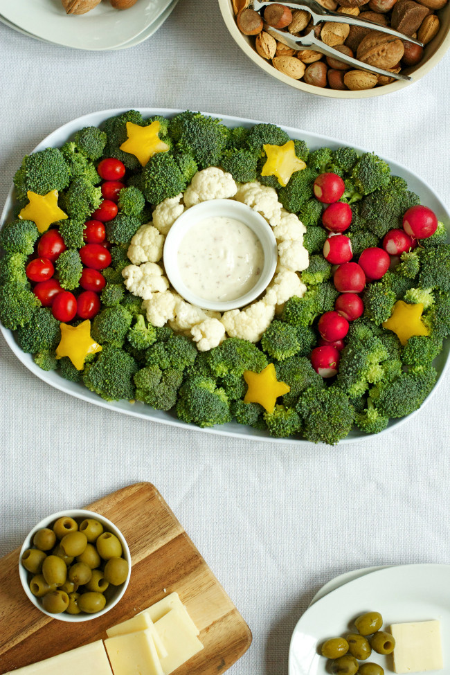 Christmas Party Trays Ideas
 A Veggie Tray for the Holidays Modern Parents Messy Kids