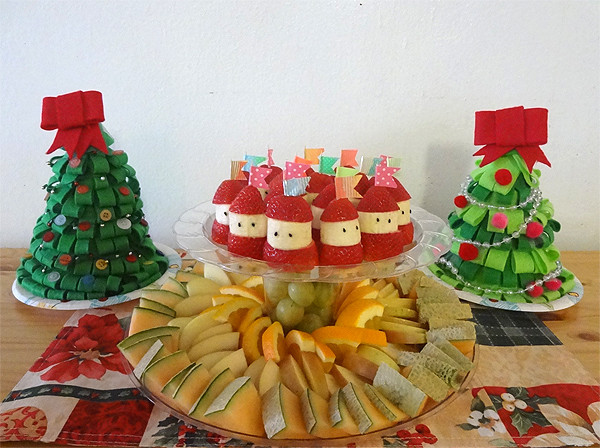 Christmas Party Trays Ideas
 Strawberry & Banana Santa Working Mom s Edible Art