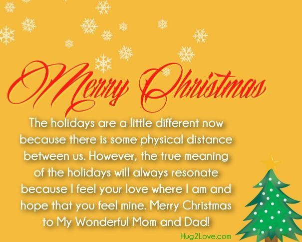 Christmas Quotes For Moms
 Merry christmas wishes for mom and dad