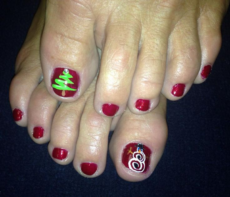 Christmas Toe Nail Designs Pinterest
 Christmas toe nails My Style Pinterest