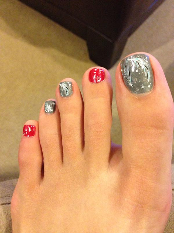Christmas Toe Nail Designs Pinterest
 30 Best and Easy Christmas Toe Nail Designs Christmas