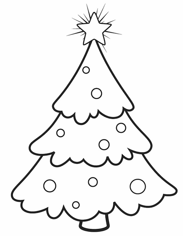 Christmas Tree Coloring Pages For Kids
 Have a very crafty chic Christmas
