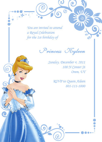 Cinderella Birthday Invitation
 Cinderella Birthday Invitation ← Wedding Invitation