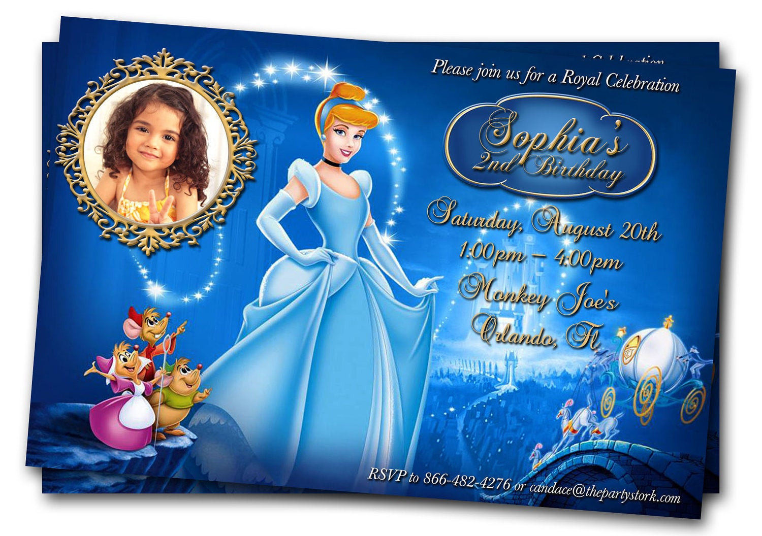 Cinderella Birthday Invitation
 Cinderella Invitation Cinderella Birthday Invitation