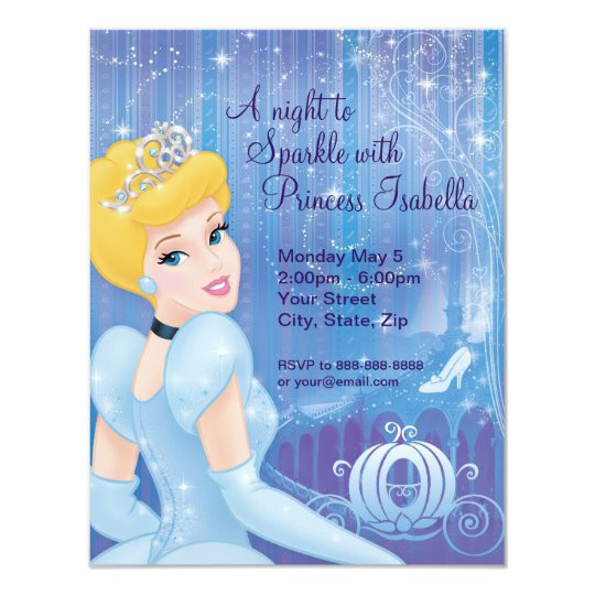 Cinderella Birthday Invitation
 Cinderella Birthday Invitation