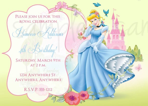 Cinderella Birthday Invitation
 Princess Cinderella Birthday Invitation by LoveLifeInvites