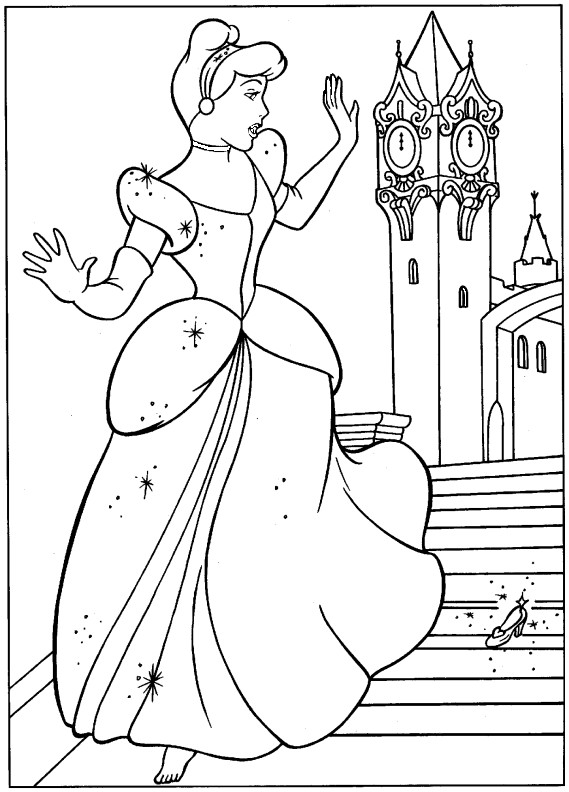 Cinderella Printable Coloring Pages
 Princess Cinderella Coloring Pages Ideas