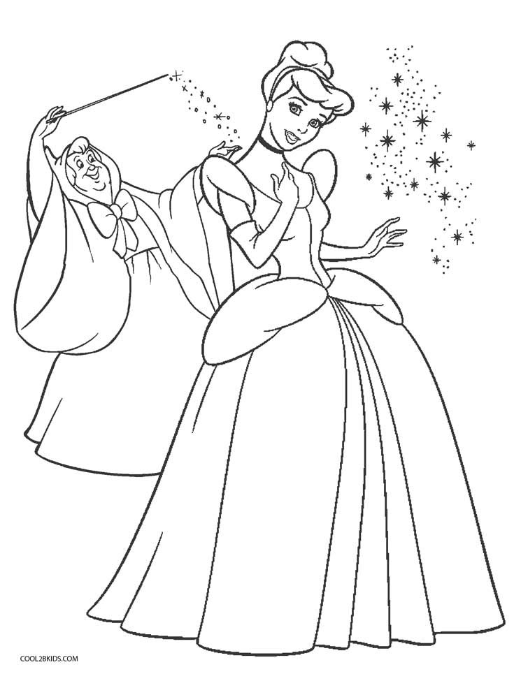 Cinderella Printable Coloring Pages
 Disney Coloring Pages