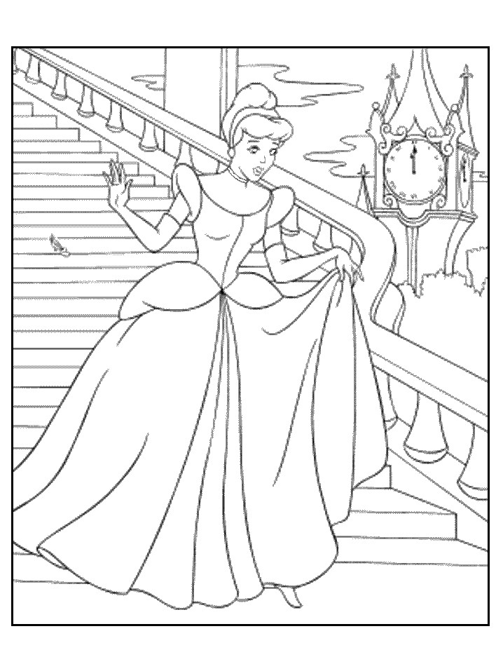 Cinderella Printable Coloring Pages
 Princess Cinderella Coloring Pages Ideas