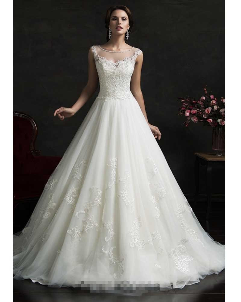 Cinderella Wedding Gowns
 Vestido De Noiva Vintage Lace Cinderella Wedding Dress