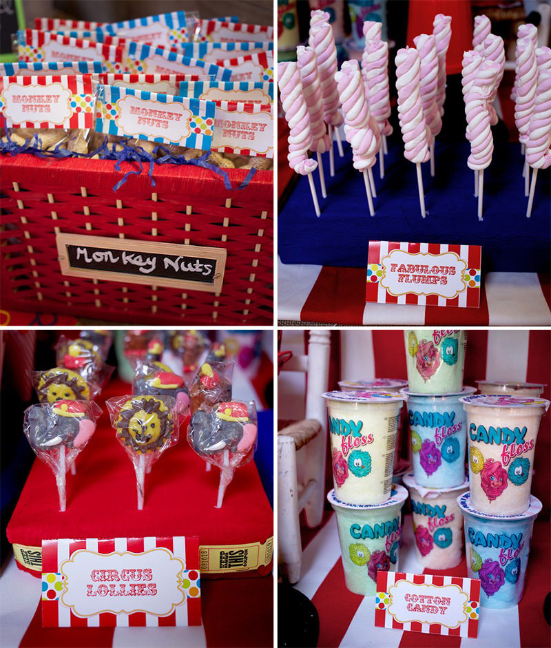 Circus Party Food Ideas
 Colorful Circus