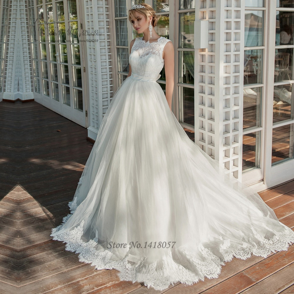 Civil Wedding Dress
 Princess Civil Wedding Dresses Lace Bride Dress 2017 V