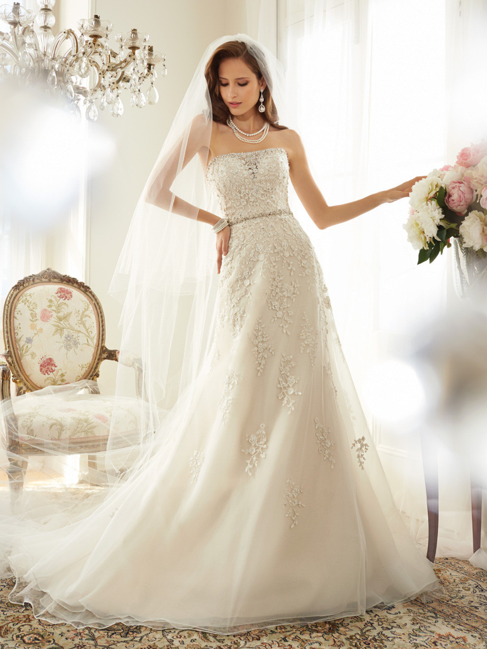 Civil Wedding Dress
 High Fashion Civil Wedding Dresses 2015 Strapless Lace