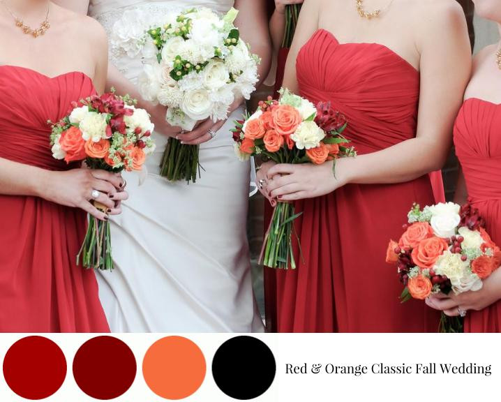 Classic Wedding Colors
 Red & Orange Classic Fall Wedding Jim & Emily